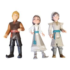 Disney Frozen Kristoff Honeymaren Ryder Figures 3-Pack Dolls Toy Set Hasbro